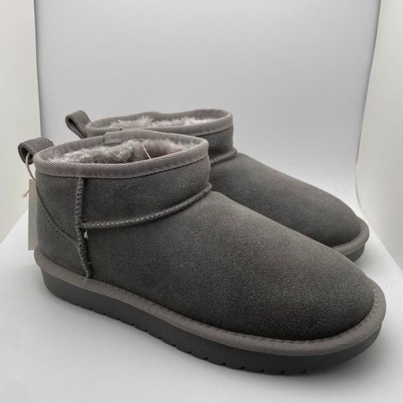 CUSHIONAIRE Women's Cozy pull on boot GREY 8 - Picture 1 of 6